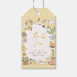 Etiqueta Para Presente Storybook Garden Vintage Baby Shower Favor Tag