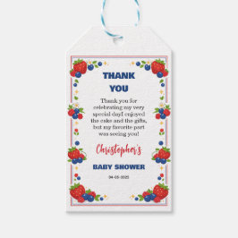 Etiqueta Para Presente Strawberry Blueberry Berry Sweet Baby Shower