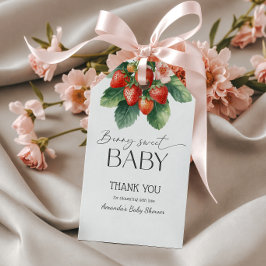 Etiqueta Para Presente Strawberry Fresh Market Berry Sweet Baby Shower