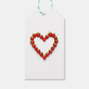 Etiqueta Para Presente Strawberry Heart