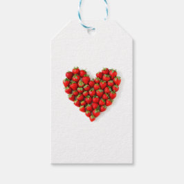 Etiqueta Para Presente Strawberry Heart