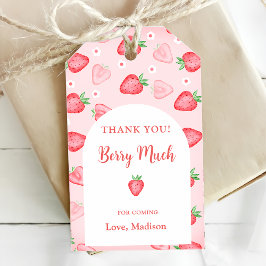 Etiqueta Para Presente Strawberry Obrigado Berry Much Gift Tags