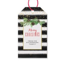 Stripes Negras com Confetti Dourado e Cones de Pin