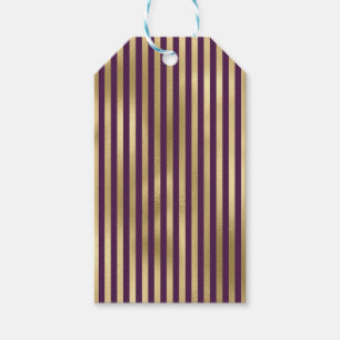ETIQUETA PARA PRESENTE STRIPES ROPAS E DOURADAS