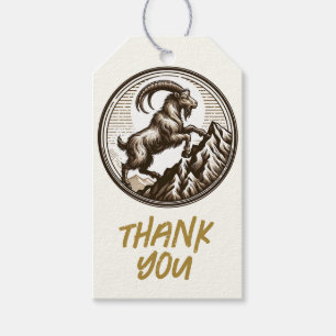 Etiqueta Para Presente Subindo Montanha Capricórnio Aniversário Zodiac