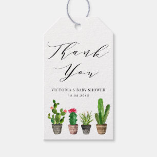 Etiqueta Para Presente Succulents da aguarela de Boho com o Tag do