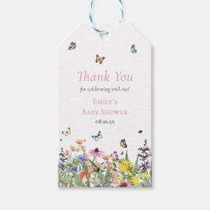 Etiqueta Para Presente Summer Willows & Butterflies Obrigado