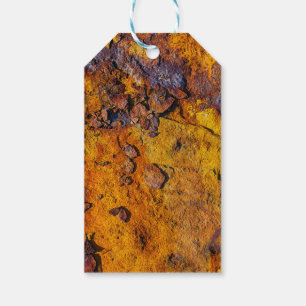 Etiqueta Para Presente Superfície metálica rugosa