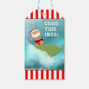 Etiqueta Para Presente Surfe no Natal