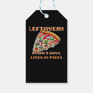 Etiqueta Para Presente Sushi Pizza Art - Os Restantes São Para Quitters C