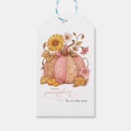 Etiqueta Para Presente Sweet Little patch pumpkin florals is on the way