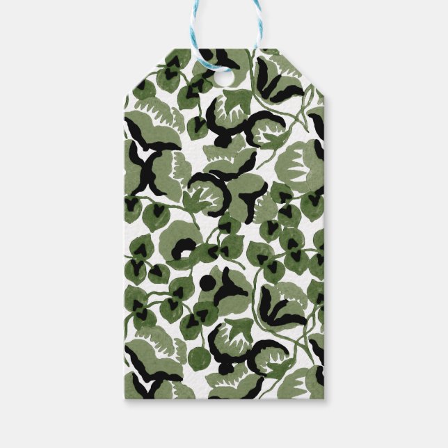 Etiqueta Para Presente Sweet Pea (Olive) Fine Art (Frente)