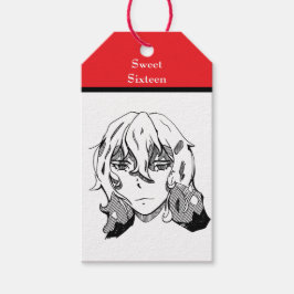 Etiqueta Para Presente Sweet Sixteen Lineart