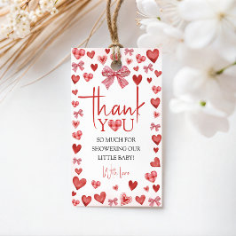 Etiqueta Para Presente Sweetheart Baby Shower Thank You Favor Tag