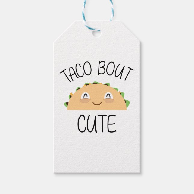 Etiqueta Para Presente Taco Bout Cute (Frente)