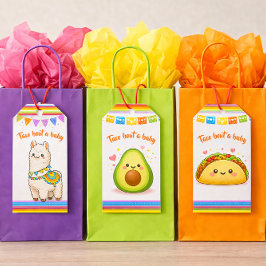 Etiqueta Para Presente Taco sobre um Baby Shower Abacate