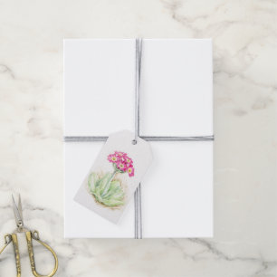 Etiqueta Para Presente Tag alpinos das belas artes da flor do watercolour