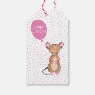 Etiqueta Para Presente Tag bonitos do presente de aniversário do rato da