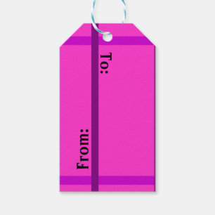 Etiqueta Para Presente Tag cor-de-rosa bonitos do presente