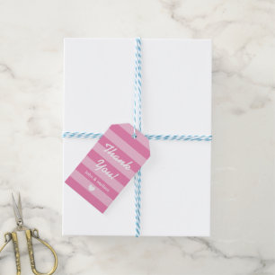 Etiqueta Para Presente Tag cor-de-rosa personalizados do presente do