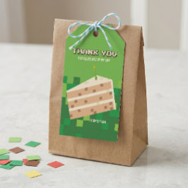 Etiqueta Para Presente Tag de Agradecimento para Festa de Gamer Pixelado