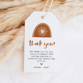 Etiqueta Para Presente Tag de Favor do TINLEY Boho Terracotta Rainbow