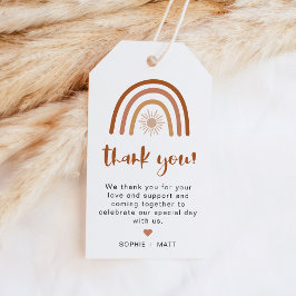 Etiqueta Para Presente Tag de Favor do TINLEY Boho Terracotta Rainbow