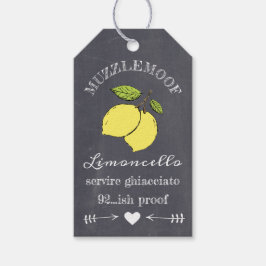 Etiqueta Para Presente Tag de travamento de Garrafa Limoncello |