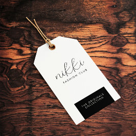 Etiqueta Para Presente Tag de travamento preto de fechamento Exibição de 