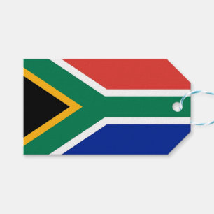 Etiqueta Para Presente Tag do presente com a bandeira de África do Sul
