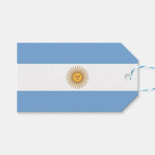 Etiqueta Para Presente Tag do presente com a bandeira de Argentina