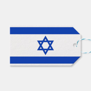 Etiqueta Para Presente Tag do presente com a bandeira de Israel