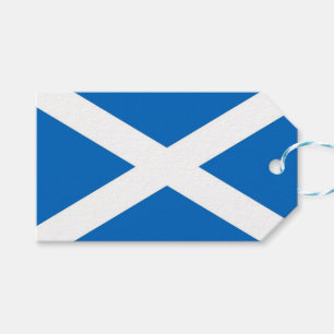 Etiqueta Para Presente Tag do presente com a bandeira de Scotland, Reino