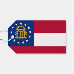Etiqueta Para Presente Tag do presente com a bandeira do estado de
