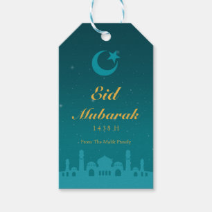 Etiqueta Para Presente Tag do presente da celebração de Eid com teste