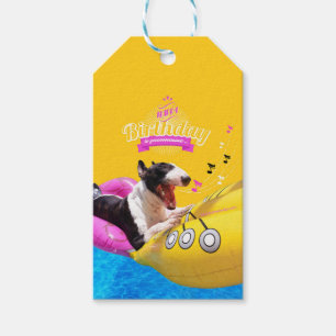 Etiqueta Para Presente "Tag do presente da foto do feliz aniversario" de
