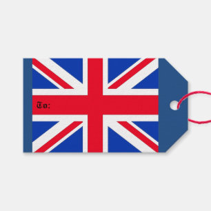 Etiqueta Para Presente Tag do presente de Union Jack