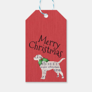 Etiqueta Para Presente Tag do presente do Natal do cão