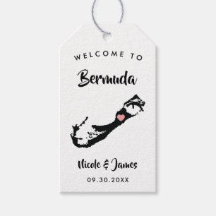 Etiqueta Para Presente Tag do saco da boa vinda do casamento de Bermuda,