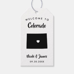 Etiqueta Para Presente Tag do saco da boa vinda do casamento de Colorado,