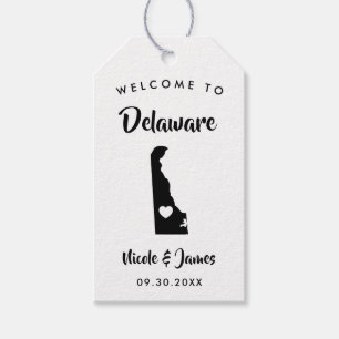 Etiqueta Para Presente Tag do saco da boa vinda do casamento de Delaware,