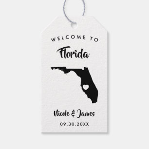 Etiqueta Para Presente Tag do saco da boa vinda do casamento de Florida,
