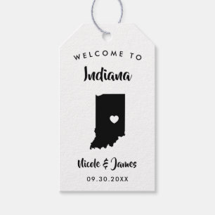Etiqueta Para Presente Tag do saco da boa vinda do casamento de Indiana