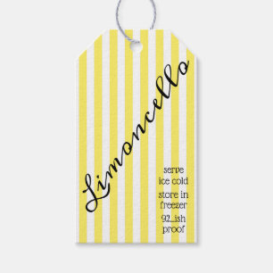 Etiqueta Para Presente Tag listrado Limoncello moderno   do cair da