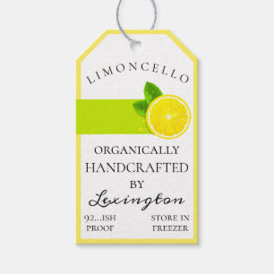Etiqueta Para Presente Tag na moda do cair da garrafa de Limoncello