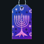 Etiqueta Para Presente Tag Personalizada do Presente Feliz Chanukah<br><div class="desc">Tag Personalizada do Presente Feliz Chanukah</div>