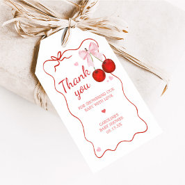 Etiqueta Para Presente Tags de favorecimento de Chá de fraldas cor-de-ros