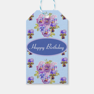Etiqueta Para Presente Tags de Presente Azul Viola Azul, Cor-de-rosa, cor