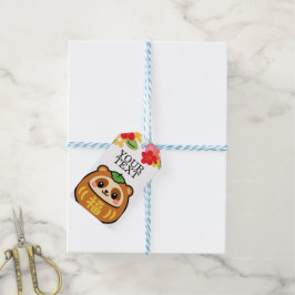 Etiqueta Para Presente Tanuki Kawaii