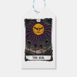 Etiqueta Para Presente Tarot do Sol Gótico